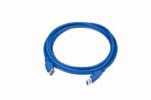 KAB051333 Kabel USB A-A 3m USB 3.0 prodlužovací, modrý