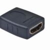Kab. redukce HDMI-HDMI F/F,zlacené kontakty, černá