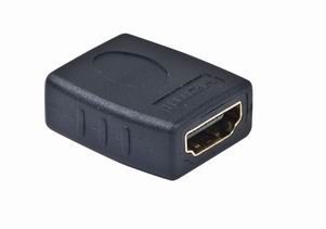 KAB051R004_snimek Kab. redukce HDMI-HDMI F/F,zlacené kontakty, černá