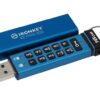 KP_200_16_1_s Kingston IronKey Keypad 200/16GB/USB 3.2/USB-A/Modrá