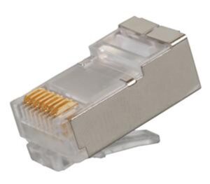 Konektor-RJ45-STP_s DATACOM Konektor RJ45 STP 8p8c Cat6 drát 10ks
