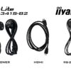 LE4341S-B2-cables 43" iiyama LE4341S-B2: IPS,FHD,3xHDMI,LAN,USB