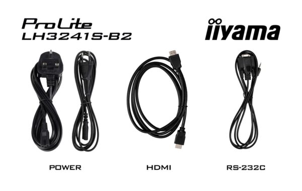 LH3241S-B2-cables 32" iiyama LH3241S-B2:IPS,FHD,3x HDMI