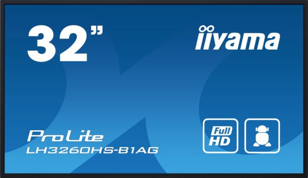 32" iiyama LH3260HS-B1AG: VA,FHD,Android 11,24/7