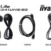 LH4341UHS-B2-cables 43" iiyama LH4341UHS-B2:IPS,4K UHD,500cd,repro