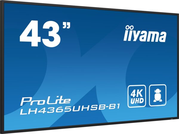 LH4365UHSB-B1-12- 43" iiyama LH4365UHSB-B1:IPS,4K UHD,Android, 24/7