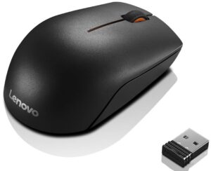Lenovo 300/Kancelářská/Optická/Bezdrátová USB/Černá