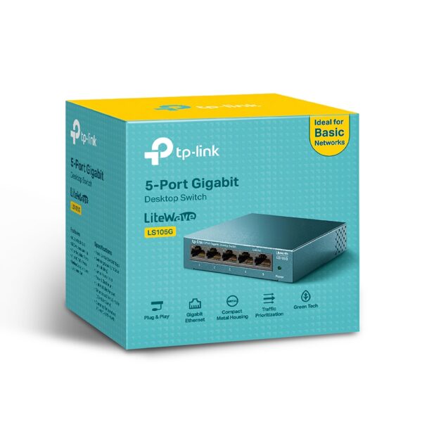 TP-Link LS105G 5xGigabit Desktop Switch Fanless