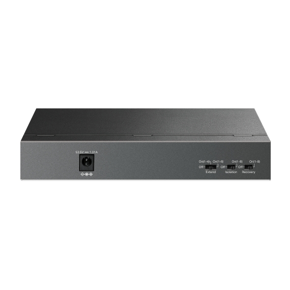 LS109P_back TP-Link LS109P 9x10/100 (8xPOE+) Desktop switch