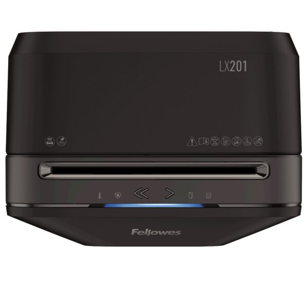 LX201-Black-TopLight-072419 Fellowes Skartovač LX 201 černý