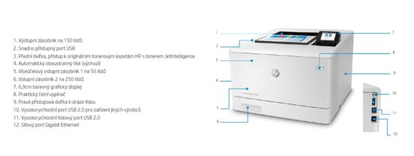 HP Color LaserJet Enterprise/M455dn/Tisk/Laser/A4/LAN/USB