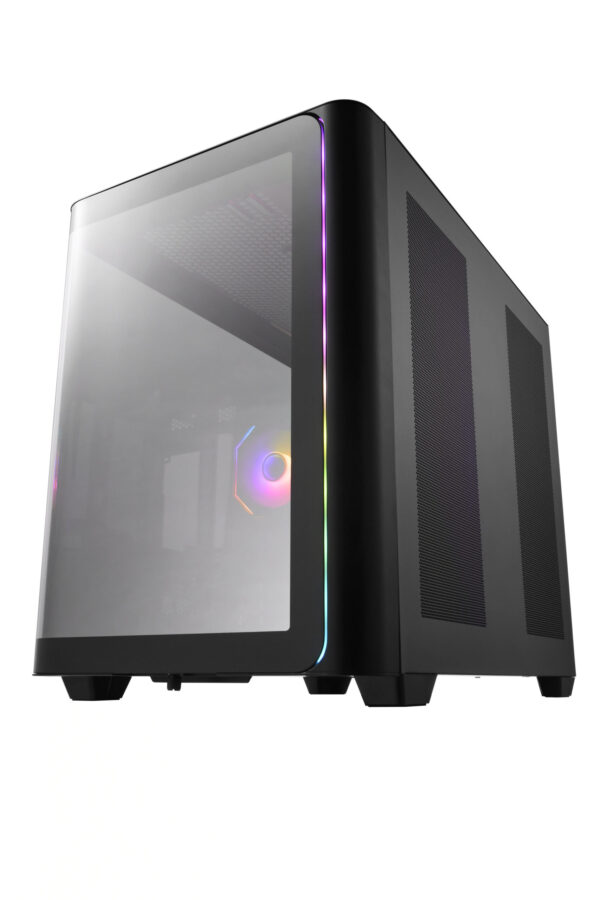 FSP M580-BP/Midi Tower/Transpar./Černá