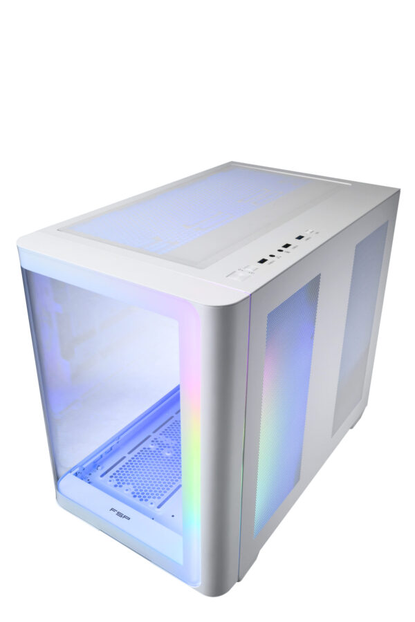 FSP M580-WP/Midi Tower/Transpar./Bílá