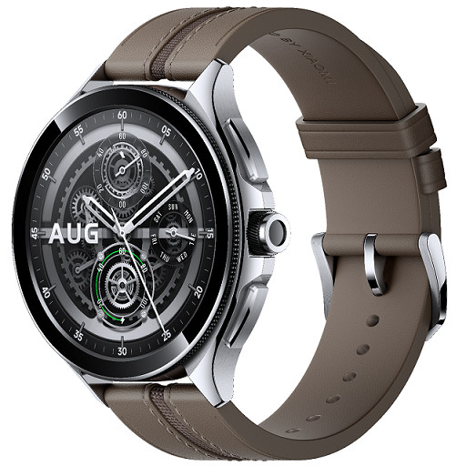 M61-Silvery-FrontLeft45-Openwork-1280x1280_s-3 Xiaomi Watch 2 Pro 4G LTE/46mm/Silver/Elegant Band/Brown