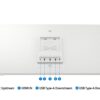 M80F_014_Detail-Connectivity_White Samsung Smart Monitor/M80F/32"/VA/4K UHD/60Hz/4ms/Bílá/2R
