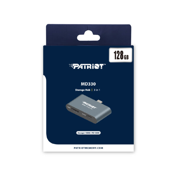 128GB Patriot HUB + úložiště MD300 USB-C+ HDMI