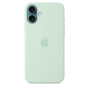 MDGU4_s-1 iPhone 16 Plus Silicone Case with MS - Aquamarine