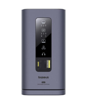 MEMUSBCHUB11V1BASGR-1 Baseus Dokovací stanice Spacemate 11v1 (USB-C PD, USB-C, 2x USB-A, 3x HDMI) šedá