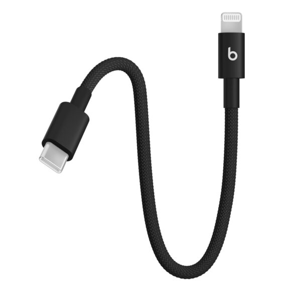 Beats USB-C/Lightning Woven Cable(20cm)-Bolt Black