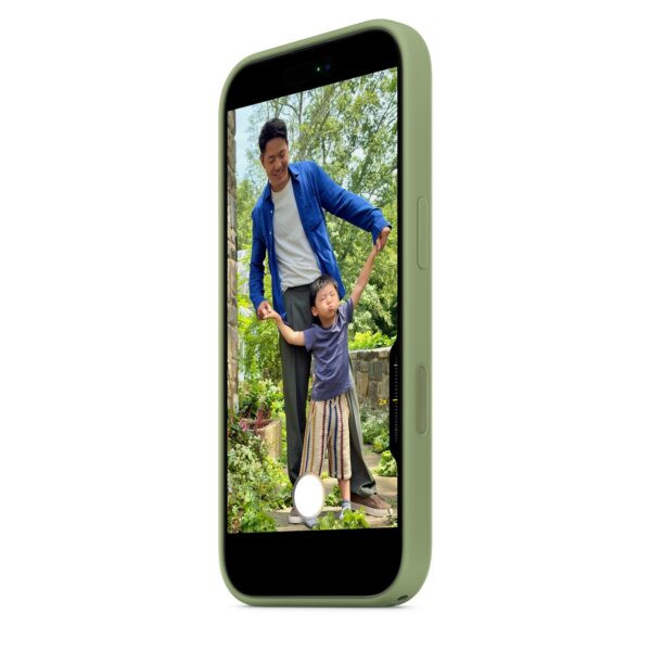 MGEX4ZM_1 iPhone 17 Silicone Case with MagSafe - Light Moss