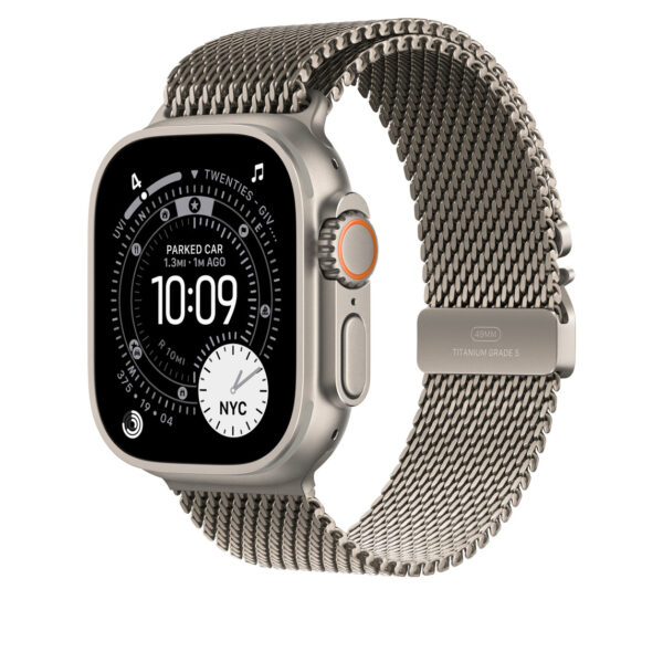 Watch Acc/49/Natural Titanium Milanese Loop - S
