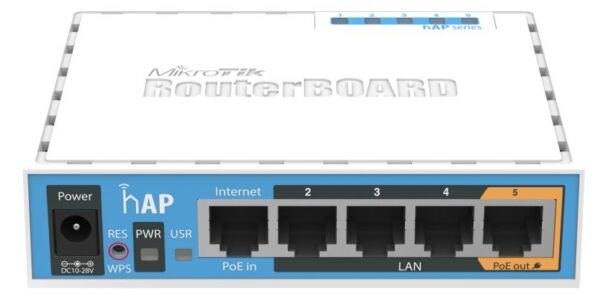 MICROTIC Mikrotik RB951Ui-2nD,650MHz, hAP, 5xLAN, 2,4GHZ