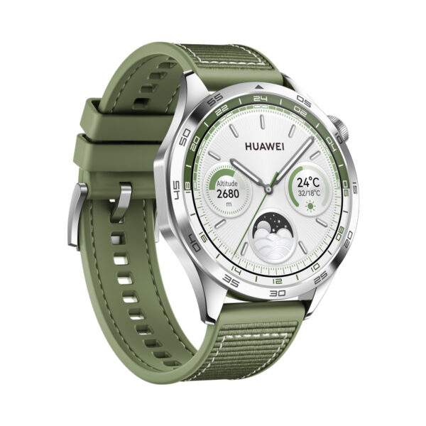 MKT_Phoinix_Product-Image_Green_06_EN_HQ_JPG_20230727 Huawei Watch GT 4/46mm/Silver/Elegant Band/Green