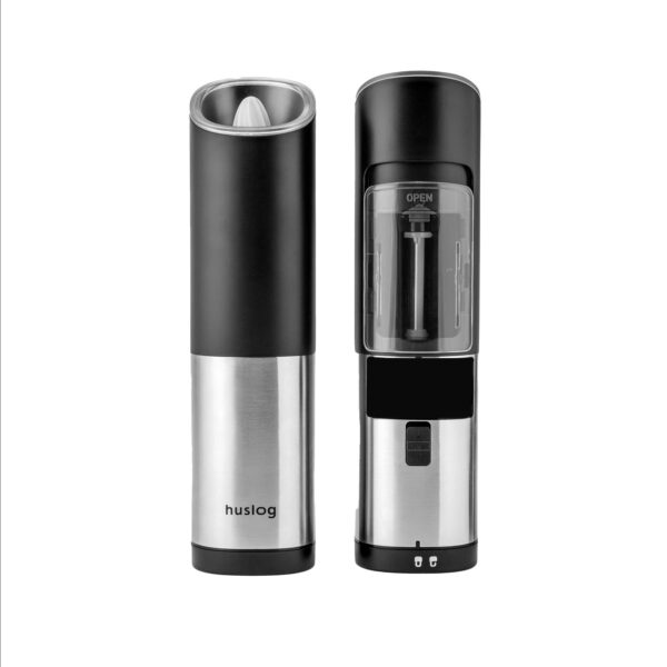 Elektrické mlýnky na koření Huslog stříbrné