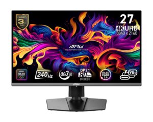 MSI MPG/272URX/26,5"/QD-OLED/4K UHD/240Hz/0,03ms/Černá/3R