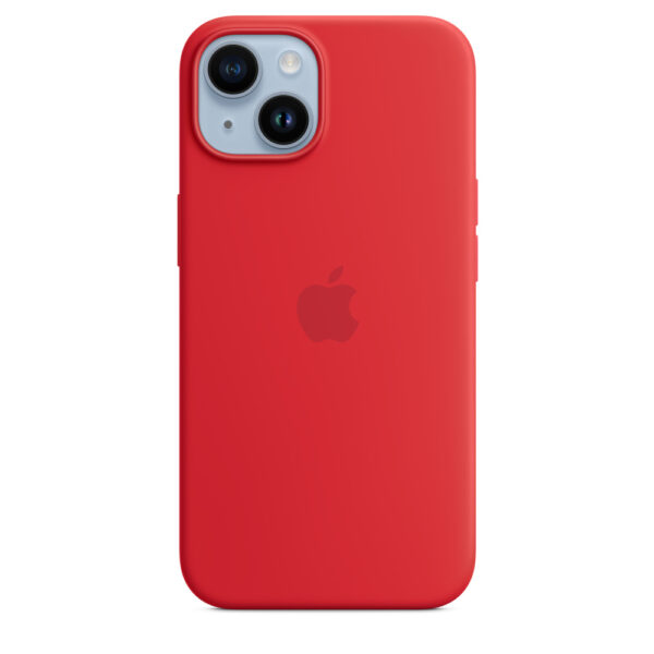 MPRW3_s-1 iPhone 14 Silicone Case with MS - (PRODUCT)RED