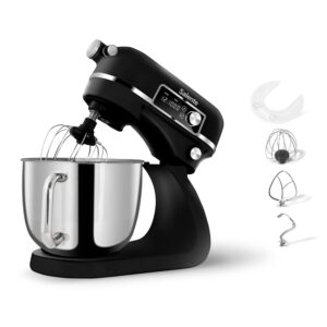 MRSDigiChef2_s-1 Salente DigiChef2, kuchyňský robot, mísa 6 litrů, celokovový, digitální displej, černý