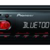 Pioneer MVH-230 autorádio s USB a Bluetooth s integrovaným mikrofonem červené