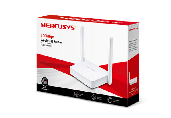 Mercusys MW301R 300Mbps WiFi N router, 3x10/100 RJ45, 2x anténa