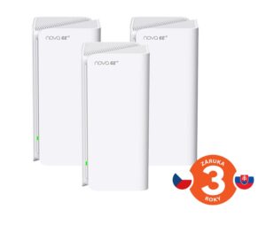 MX21_Pro_3p_CZ-a_s Tenda Nova MX21 Pro (3-pack) WiFi6E AXE5700 Mesh Gigabit system, 9x GLAN/GWAN, WPA3, VPN, CZ app