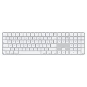 MXK73_s Apple Magic Keyboard Numeric Touch ID/Bezdrátová Bluetooth/US layout/Bílá