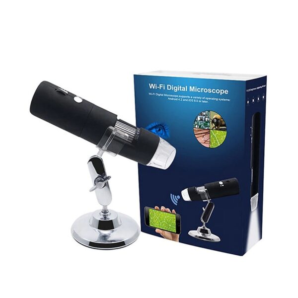 Mikroskop_MW1000S_3_s W-Star Digitální mikroskop WIFI MW1000S, HD 1000x, přísvit stojan černá iOS Win, Inskam
