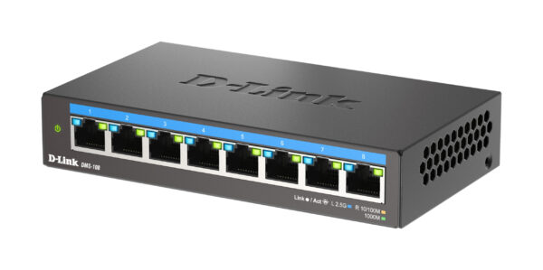 D-Link DMS-108/E 8-port 2.5G Multi-Gigabit QoS IGMP Snooping Switch