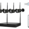 iGET HOME NVR N4C4 - CCTV bezdrátový Wi-Fi set 2K+ rozlišení, 4CH NVR + 4x kamera se zvukem a IR