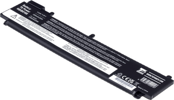 Baterie T6 Power pro Lenovo ThinkPad T460s, T470s, 2200mAh, 25Wh, 3cell, Li-Pol