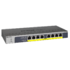 NETGEAR 8-port 10/100/1000Mbps Gigabit Ethernet, Flexible PoE, GS108PP