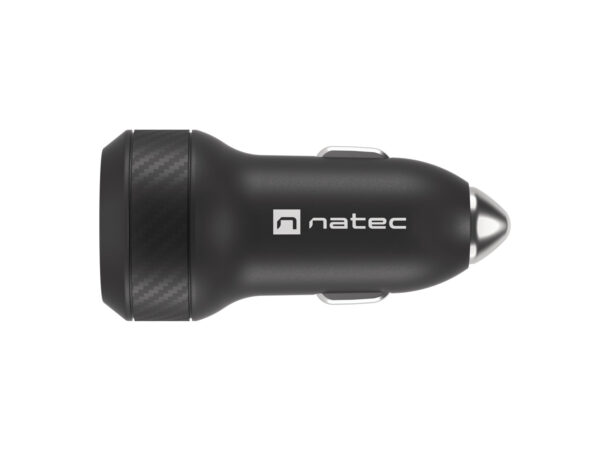 Natec nabíječka do auta CONEY, 1XUSB, 1XUSB-C, 48W