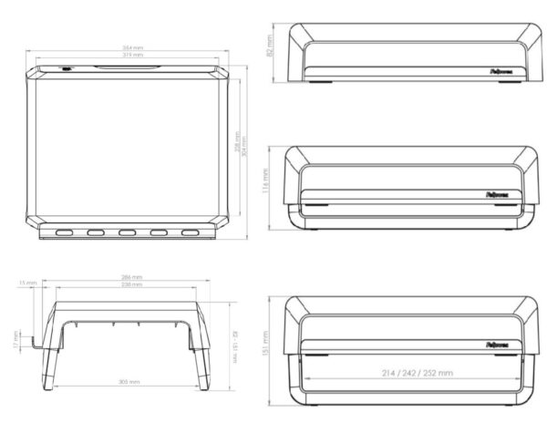 Stojan pod monitor Fellowes BREYTA černý