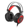 Herní sluchátka s mikrofonem Genesis Neon 360, Stereo, Vibrace, červené podsvícení