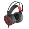 Herní sluchátka s mikrofonem Genesis Neon 360, Stereo, Vibrace, červené podsvícení