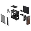 Fractal Design North Charcoal Black TG Light Tint/Midi Tower/Transpar./Černá