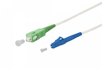 OPTIX2-2 SC/APC - LC/UPC simplex 9/125 SM 2m arm.bílý 3mm B3 LSZH