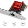 AXAGON PCEE-G25, PCIe síťová karta - 1x 2.5 Gigabit Ethernet port (RJ-45), Realtek, PXE, vč. LP