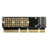 AXAGON PCEM2-1U, PCIe x16/x8/x4 - M.2 NVMe M-key slot adaptér, 1U