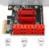 AXAGON PCES-SA6, PCIe řadič - 6x interní SATA 6G port, ASM1166, SP & LP