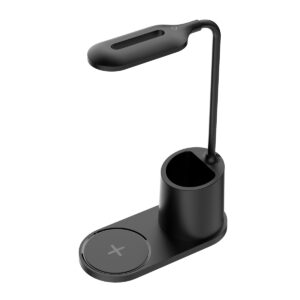 PDL1930B_s-1 Platinet stolní LED lampa 3W, bezdrátové nabíjení, černá